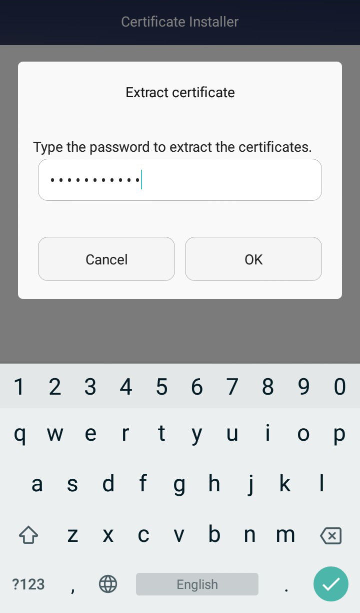 Certman: android password